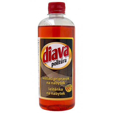 Diava 500 ml červená politura | Čistící a mycí prostředky - Speciální čističe - Přípravky - dřevo, pl.podlahy, nábytek Diava 500 ml červená politura | Čistící a mycí prostředky - Speciální čističe - Přípravky - dřevo, pl.podlahy, nábytek